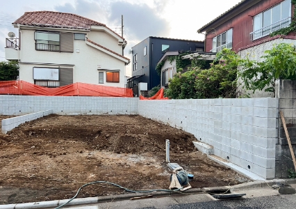 一般住宅のブロック塀工事
